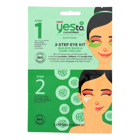 Yes To - Cucumbers - 2-step Eye Kit - Soothing And Anti-dark Circle - Case Of 6 - 2 Count