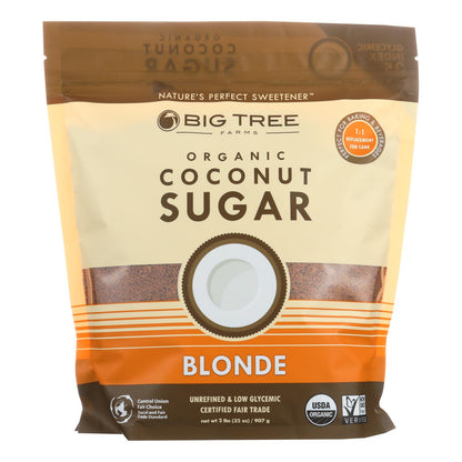 Big Tree Farms Organic Coconut Sugar - Blonde - Case Of 6 - 32 Oz.