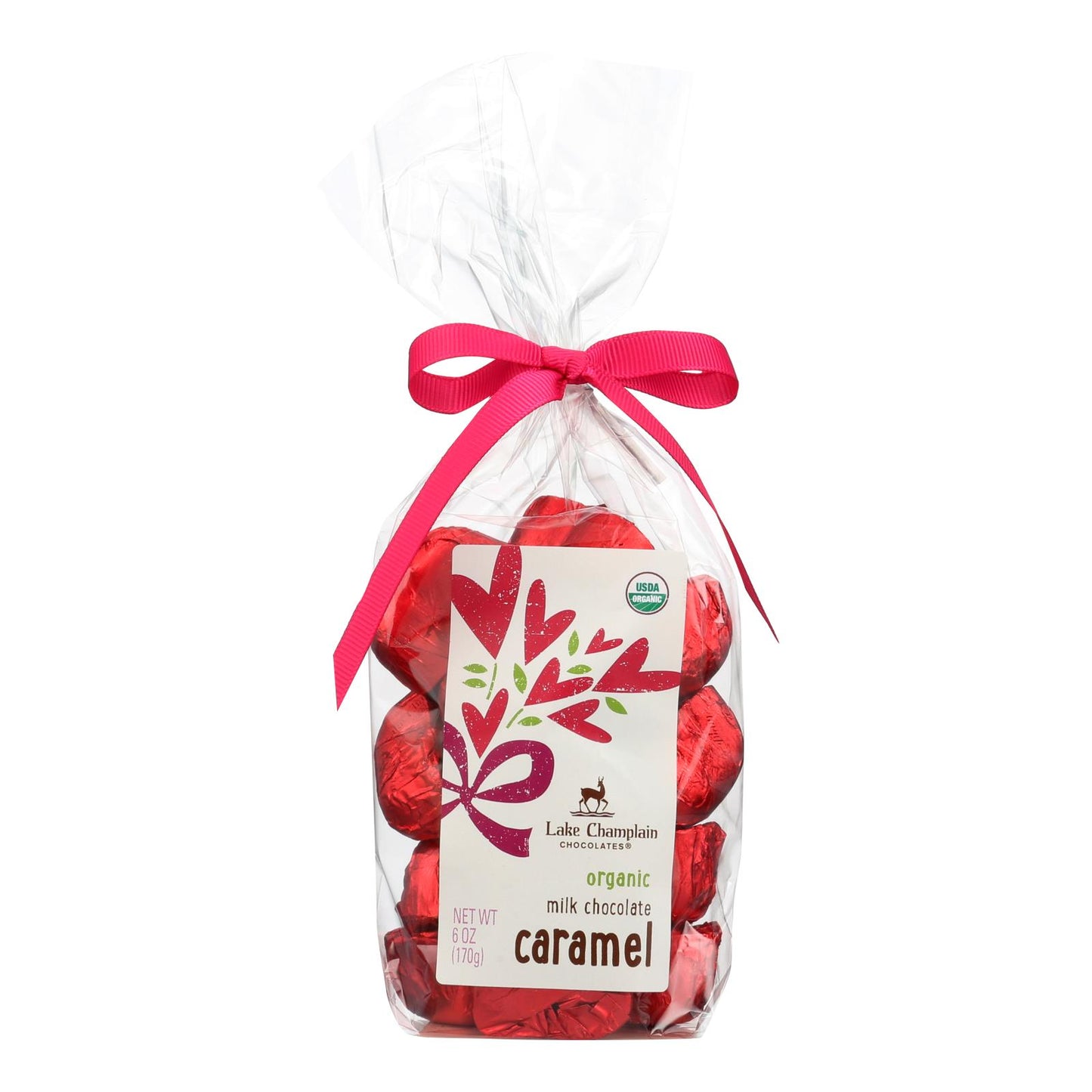 Lake Champlain Chocolates Organic Milk Chocolate Caramel  - Case Of 12 - 6 Oz