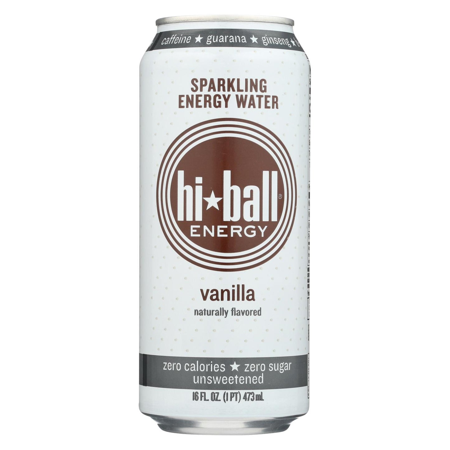 Hi Ball Sparkling Energy Water - Vanilla - Case Of 1 - 8/16 Fl Oz.