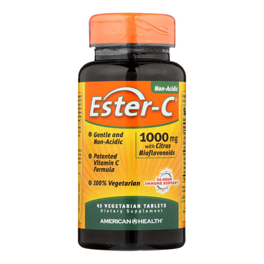 American Health - Ester-c With Citrus Bioflavonoids - 1000 Mg - 45 Vegetarian Tablets