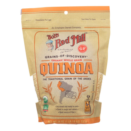 Bob's Red Mill Organic Whole Grain Quinoa - Case Of 4 - 26 Oz
