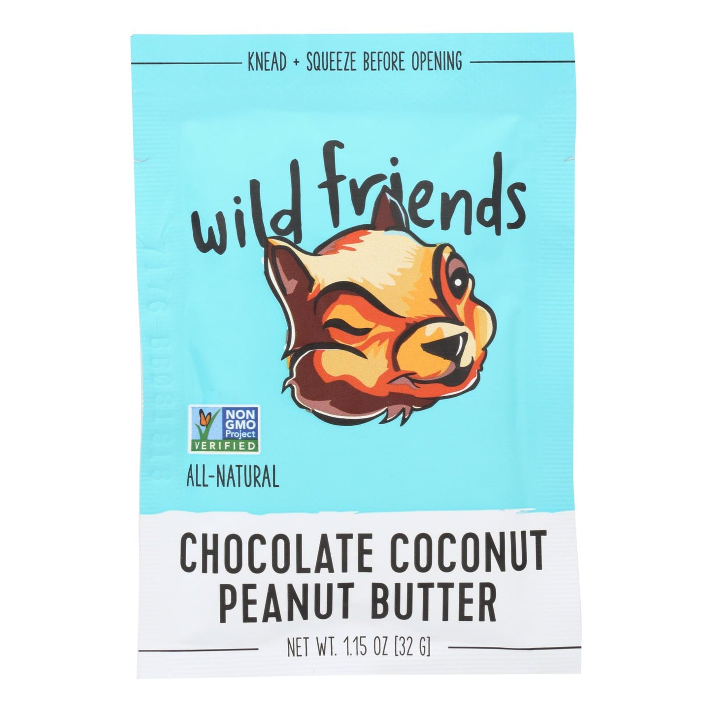 Wild Friendsall Natural Peanut Butter - Chocolate Coconut - 1.15 Oz - Case Of 10