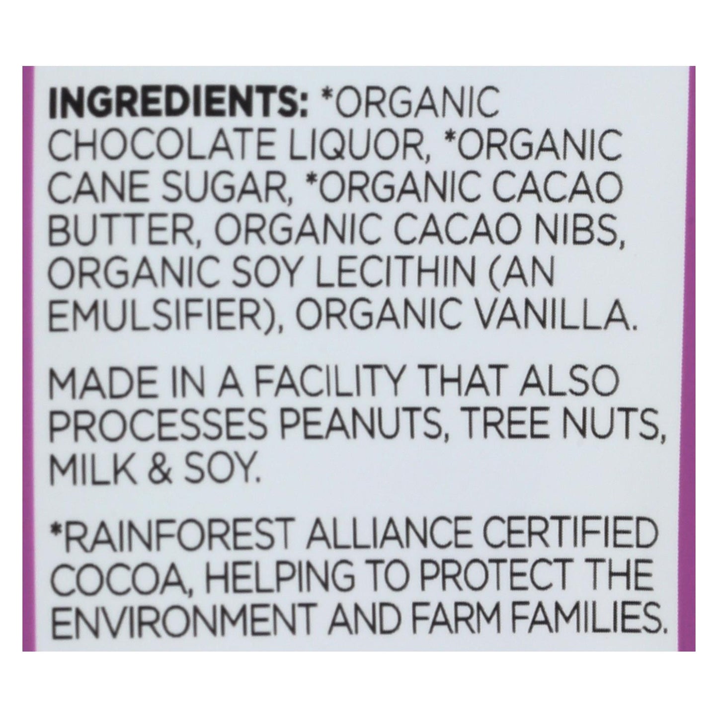 Nibmor - Chocolate Extra Dark 80% Cacao - Case Of 6-3.56 Oz