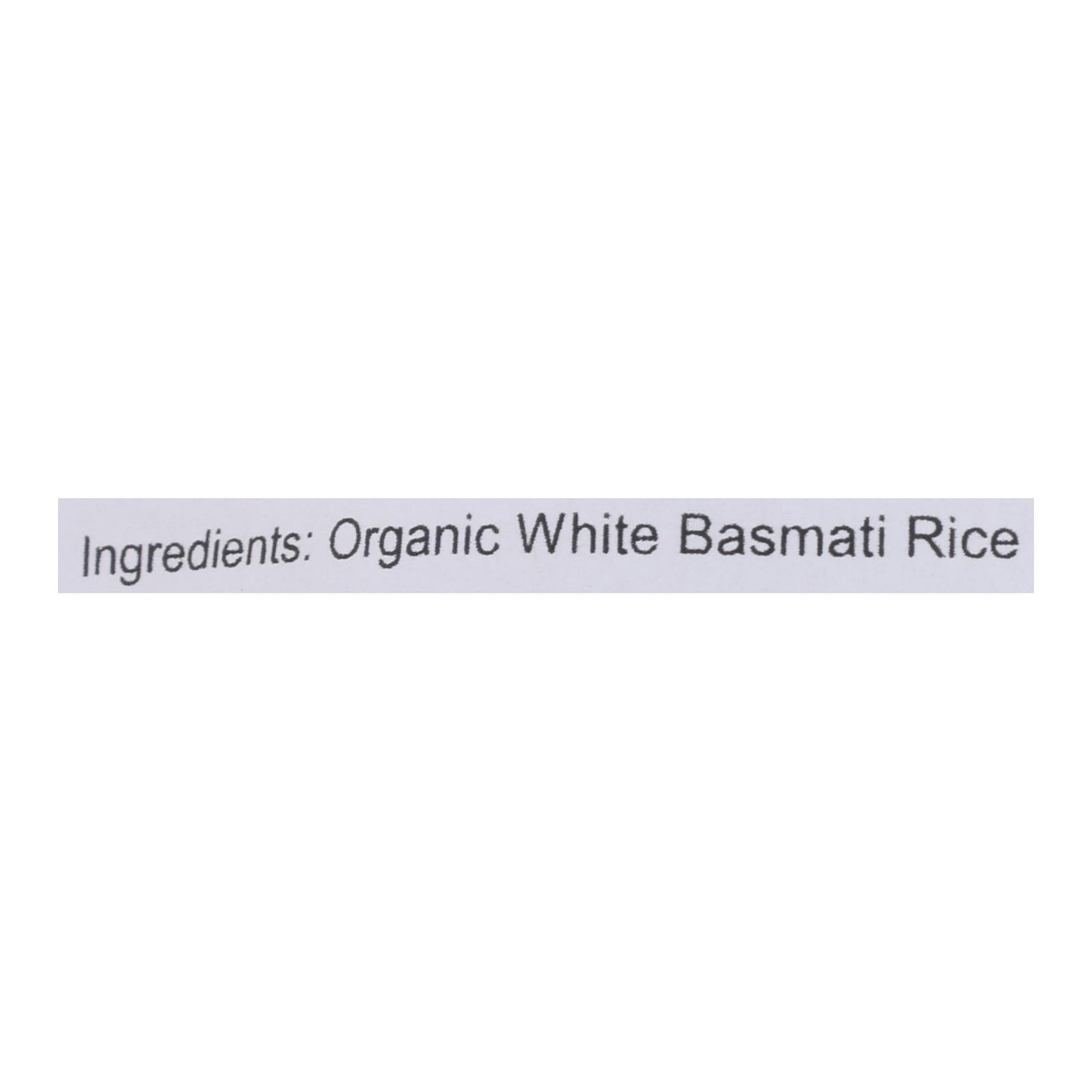 Lotus Foods Rice Organic White Basmati - Single Bulk Item - 25lb