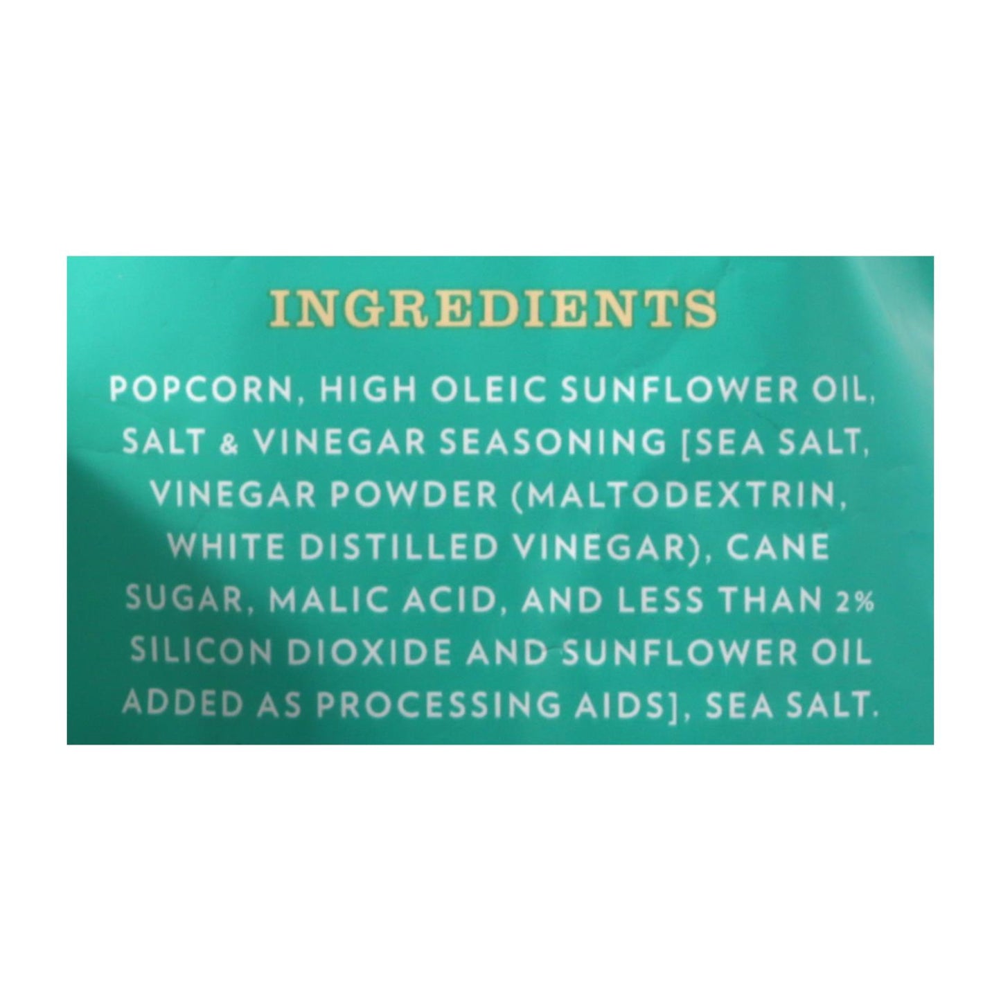 Live Love Pop - Popcorn Salt & Vinegar - Case Of 12 - 4.4 Oz