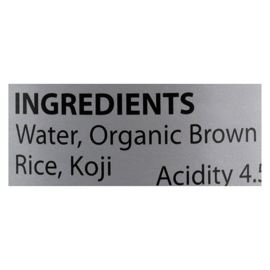 Eden Foods Organic Vinegar - Brown Rice - Case Of 12 - 10 Fl Oz