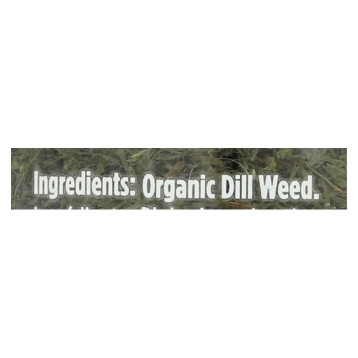 Spicely Organics - Organic Dill Weed - Case Of 3 - 0.6 Oz.