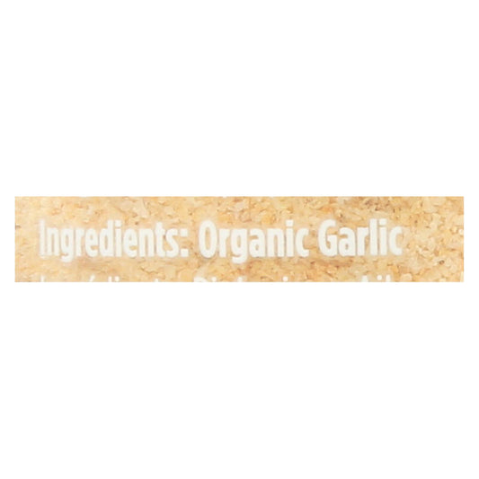 Spicely Organics - Organic Garlic - Granulates - Case Of 3 - 2 Oz.