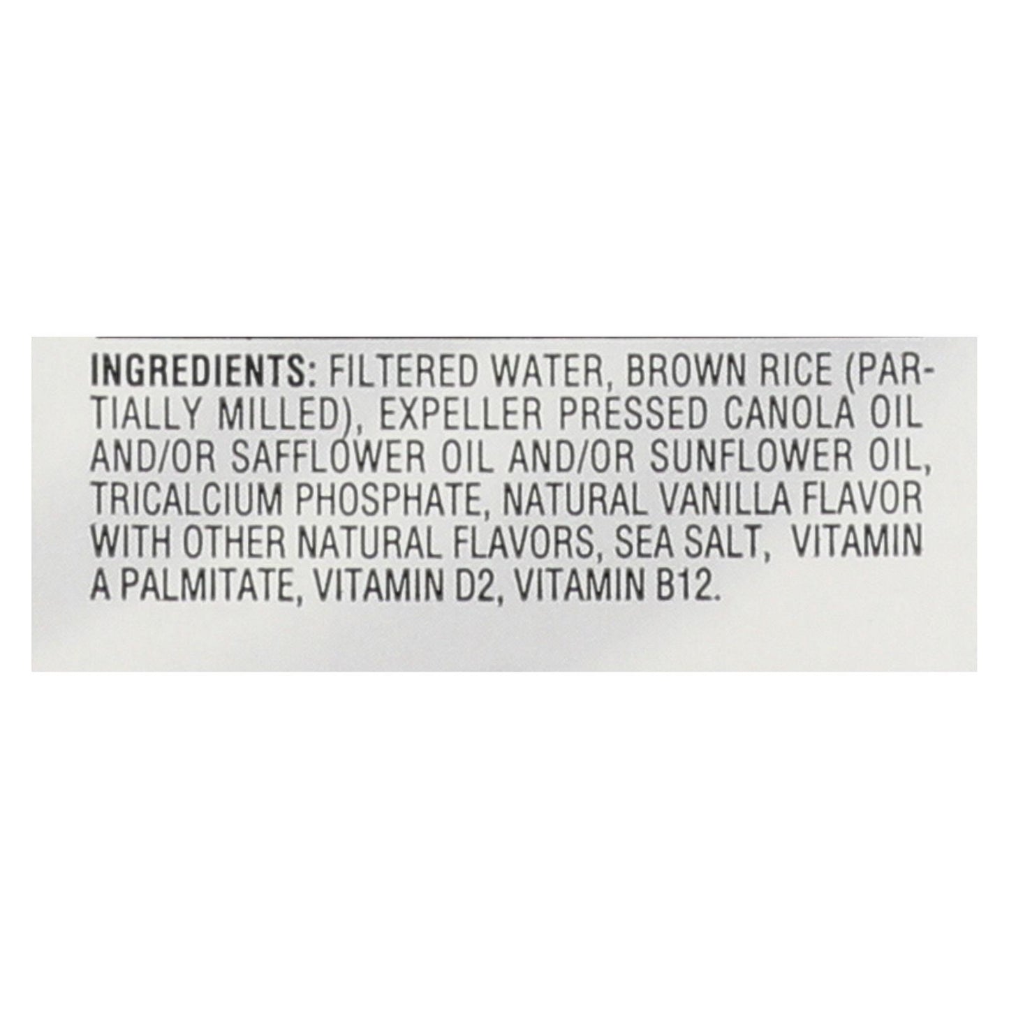 Rice Dream Original Rice Drink - Enriched Vanilla - Case Of 12 - 32 Fl Oz.