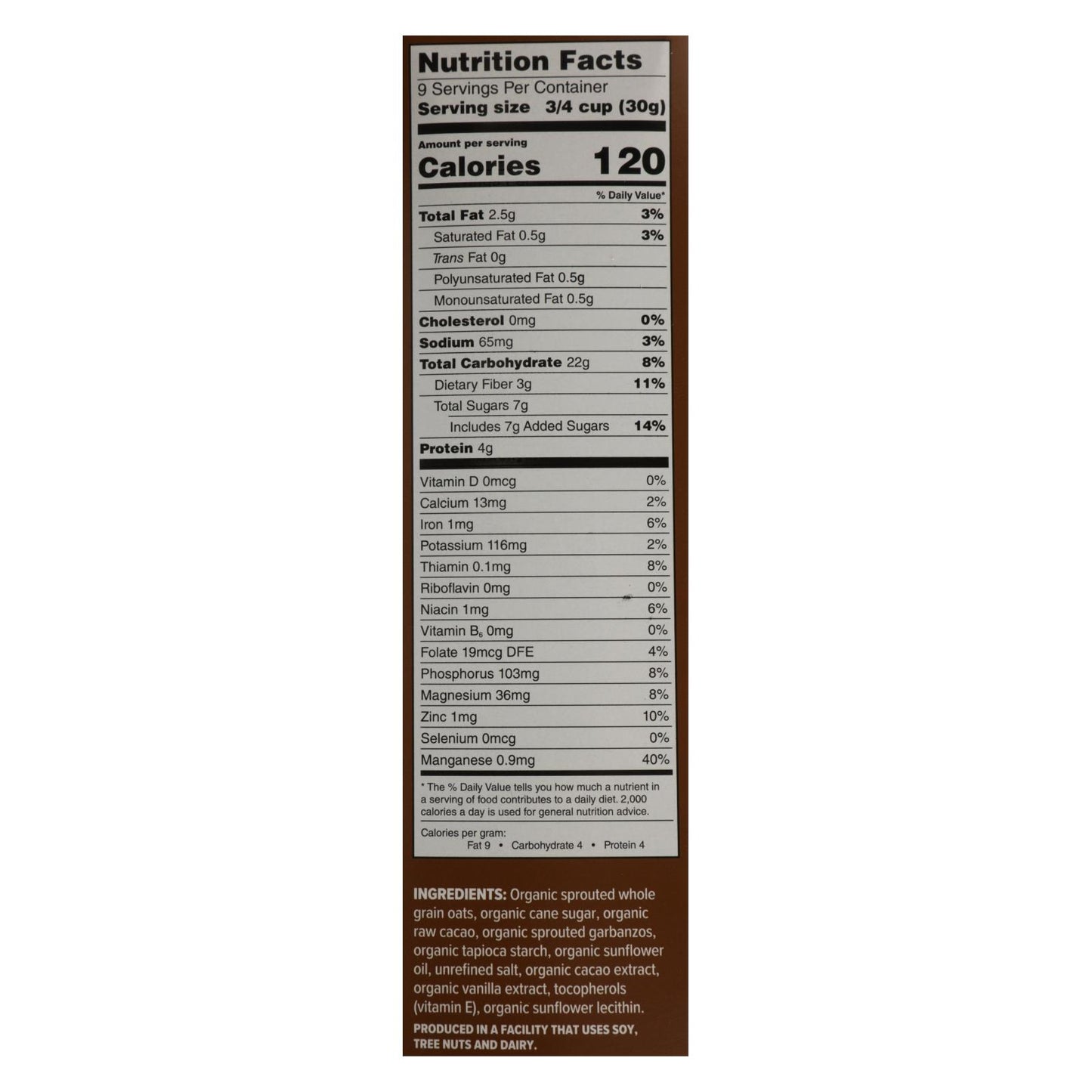 One Degree Organic Foods - Crl Sprtd Cacao O's - Case Of 6 - 10 Oz