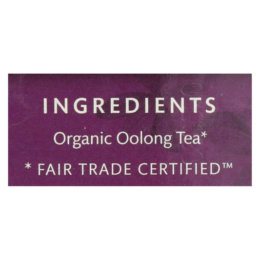 Choice Organic Teas Oolong Tea - 16 Tea Bags - Case Of 6