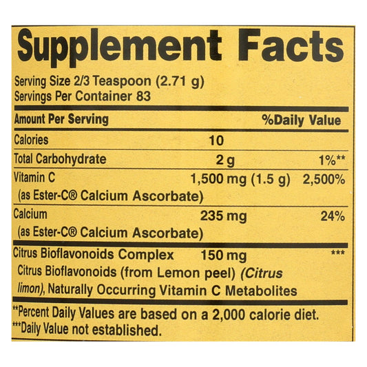 American Health - Ester-c Powder With Citrus Bioflavonoids - 8 Oz