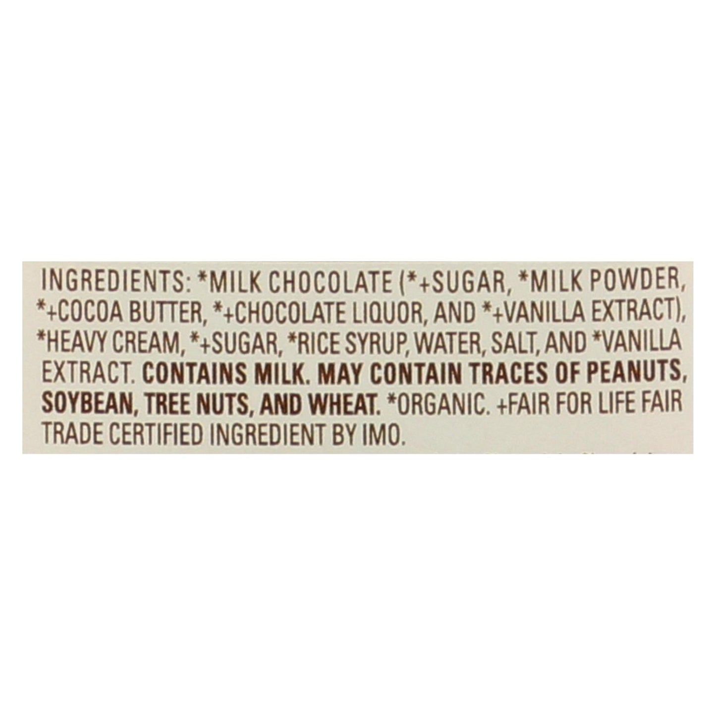 Lake Champlain Chocolates Organic Milk Chocolate Caramel  - Case Of 12 - 6 Oz