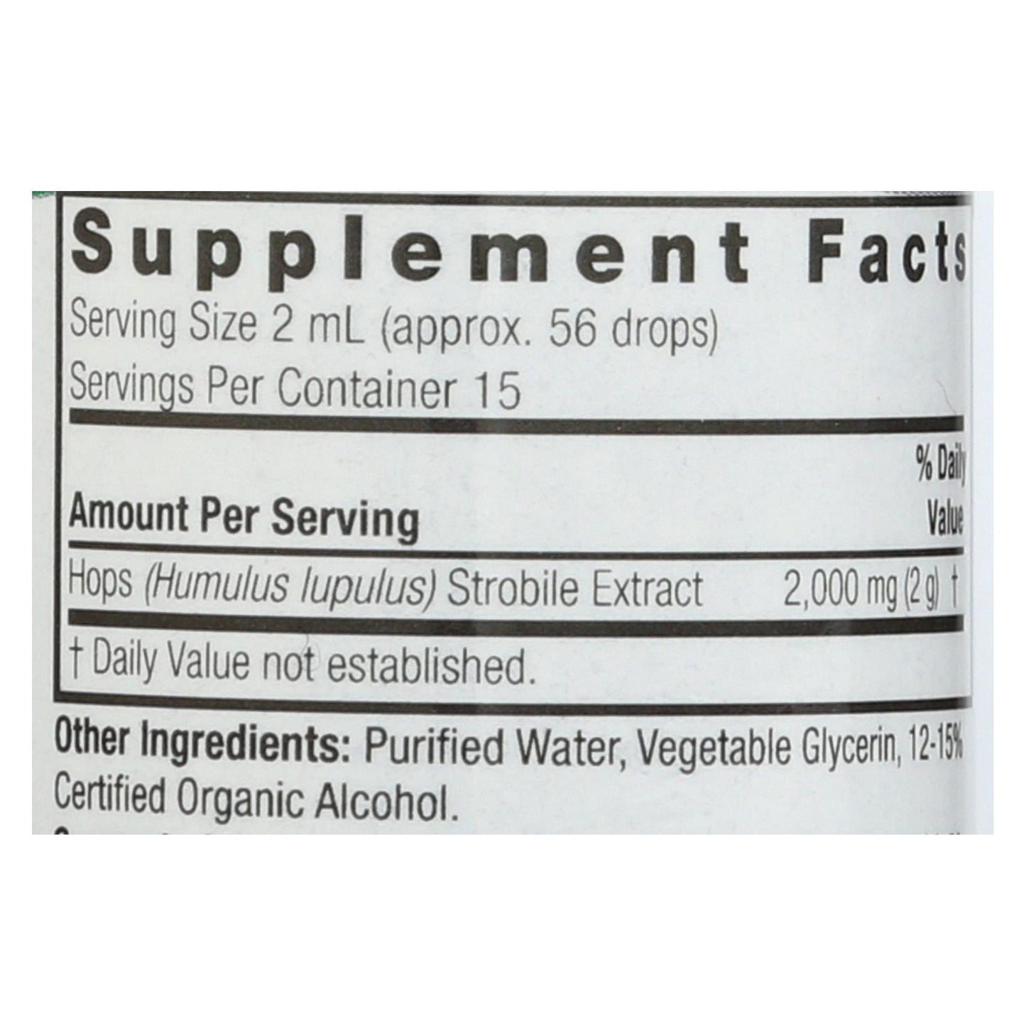 Nature's Answer - Hops Strobile Extract - 1 Fl Oz