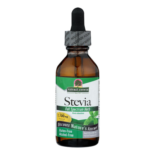 Nature's Answer - Stevia Leaf Extract - Alcohol-free - 2 Fl Oz