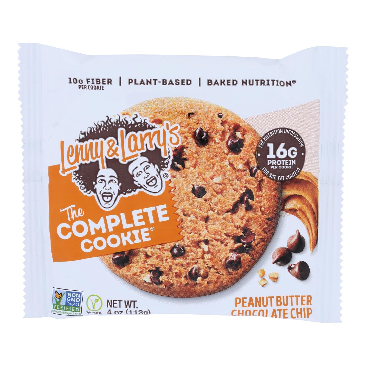 Lenny & Larry's - Complete Cookie Peanut Butter Chocolate Chip - Case Of 12-4 Oz