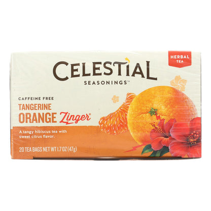 Celestial Seasonings Herbal Tea - Caffeine Free - Tangerine Orange Zinger - 20 Bags