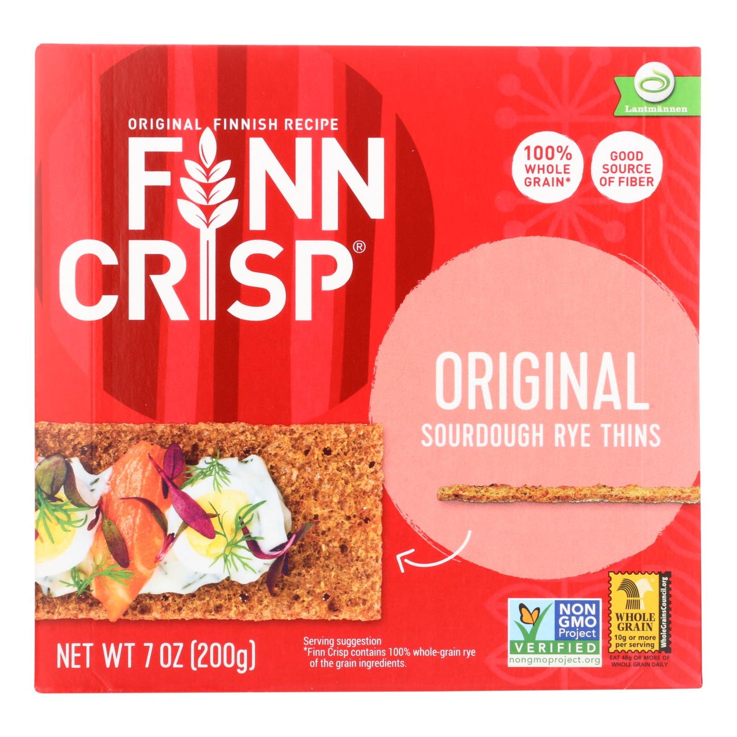 Finn Crisp Original - Whole Grain - Case Of 9 - 7 Oz.