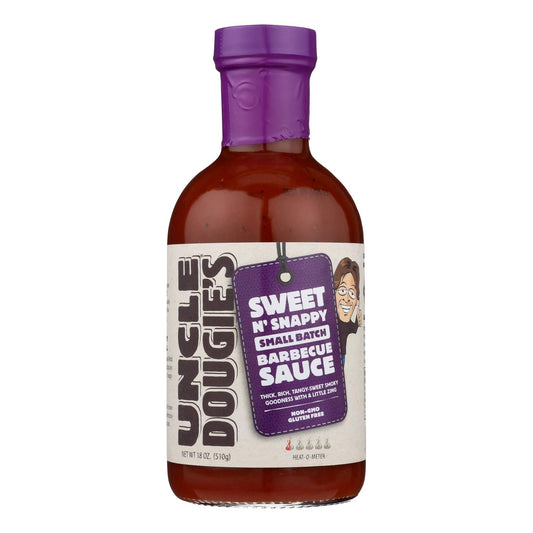 Uncle Dougie's - Barbecue Sauce - Sweet N' Snappy - Case Of 6 - 18 Fl Oz.