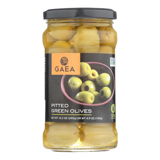 Gaea Pitted Olives  - Case Of 8 - 4.9 Oz