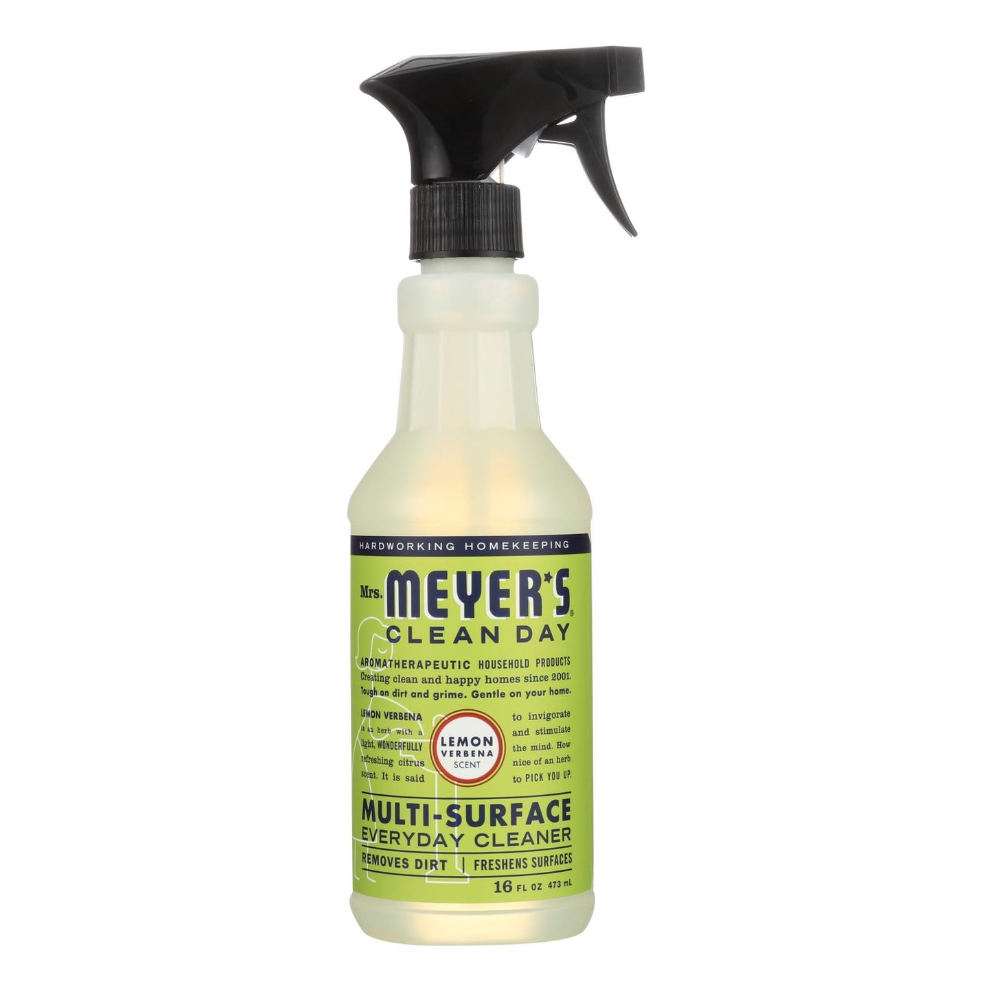 Mrs. Meyer's Clean Day - Multi-surface Everyday Cleaner - Lemon Verbena - 16 Fl Oz - Case Of 6