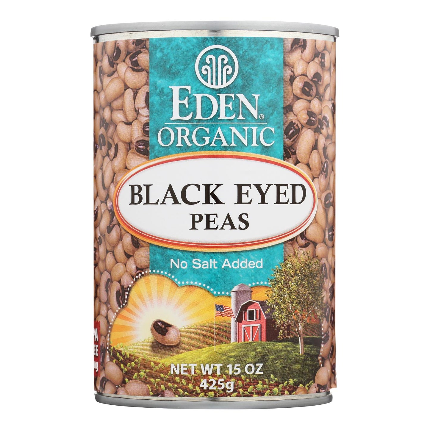 Eden Foods Organic Black Eyed Peas - Case Of 12 - 15 Oz.
