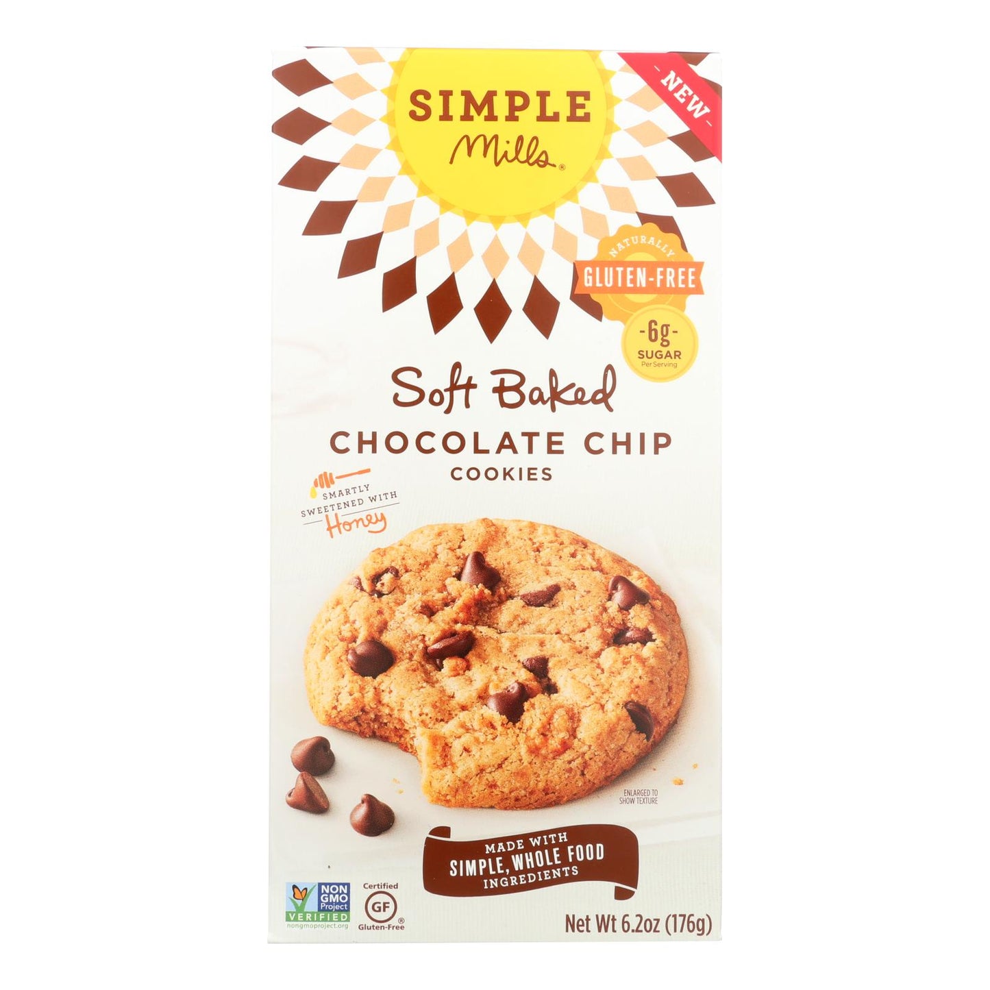 Simple Mills Chocolate Chip Cookies - Case Of 6 - 6.2 Oz