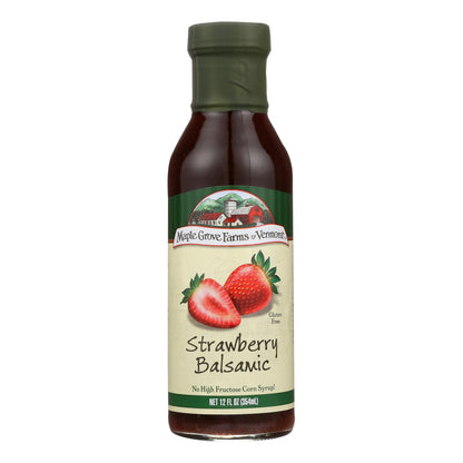 Maple Grove Farms - Salad Dressing - Strawberry Balsamic - Case Of 6 - 12 Fl Oz.
