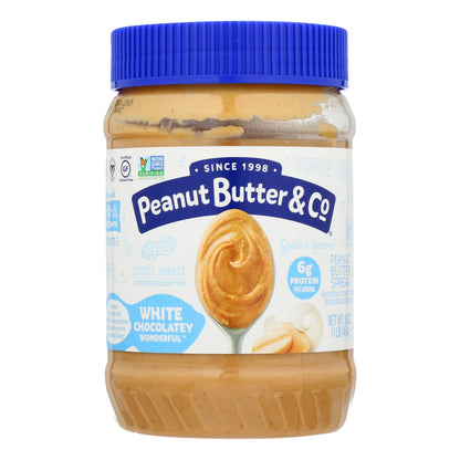 Peanut Butter And Co Peanut Butter - White Chocolate Wonderful - Case Of 6 - 16 Oz.