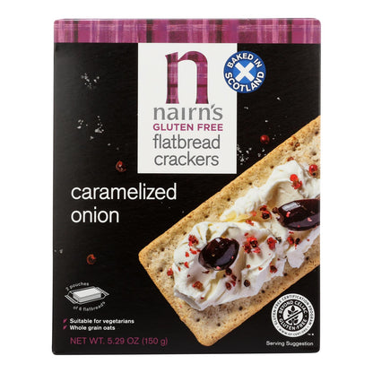 Nairn's - Flatbrd Carmlzd Onion Gluten Free - Case Of 6 - 5.29 Oz
