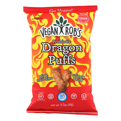 Vegan Rob's - Puffs Dragon - Case Of 12 - 3.5 Oz