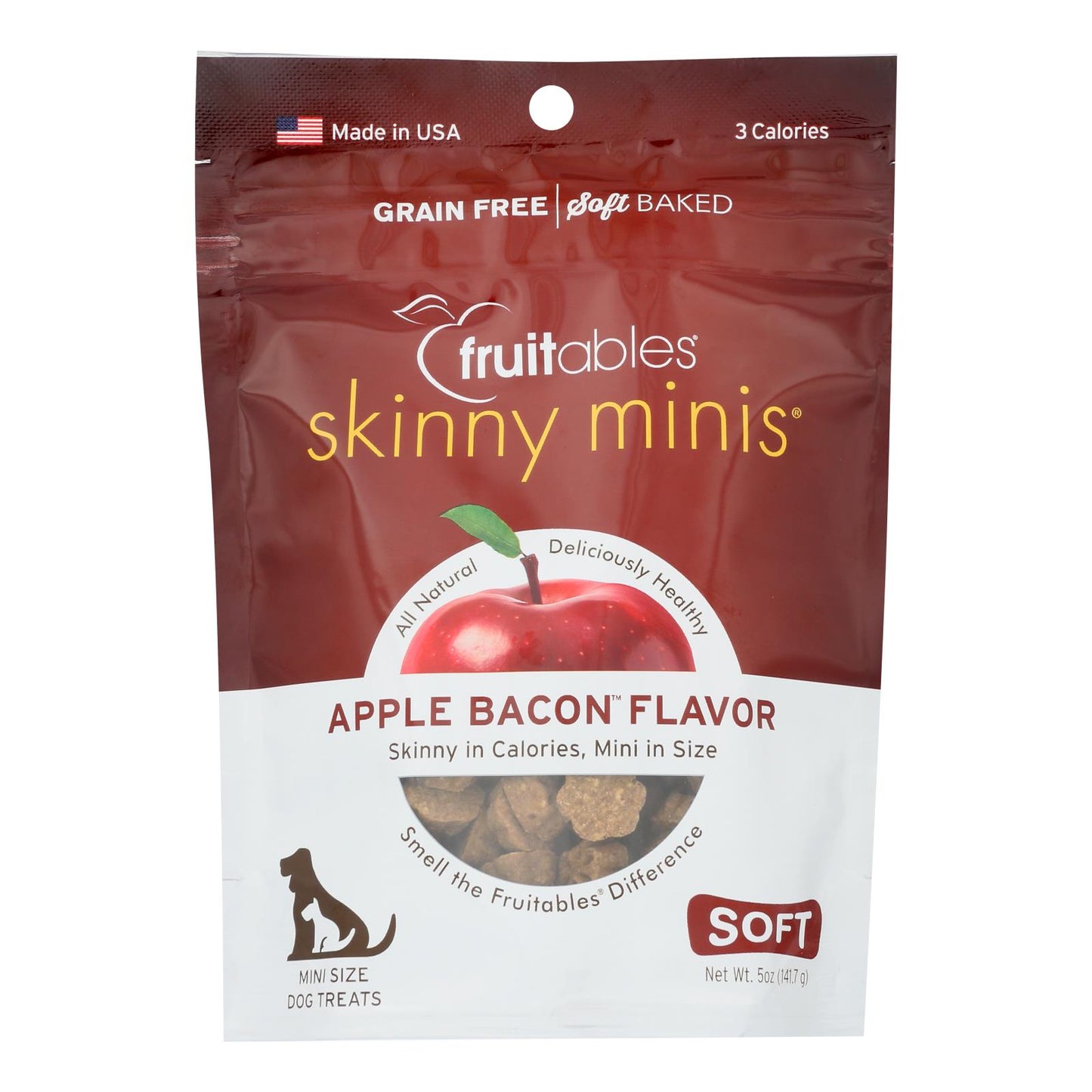 Fruitables - Dog Trts Chwy Applebacon - Case Of 12 - 5 Oz