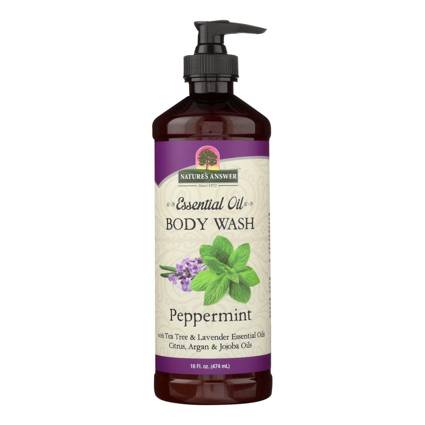 Nature's Answer Peppermint Essential Oil Body Wash  - 1 Each - 16 Oz
