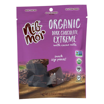 Nibmor - Chocolate Extra Dark 80% Cacao - Case Of 6-3.56 Oz