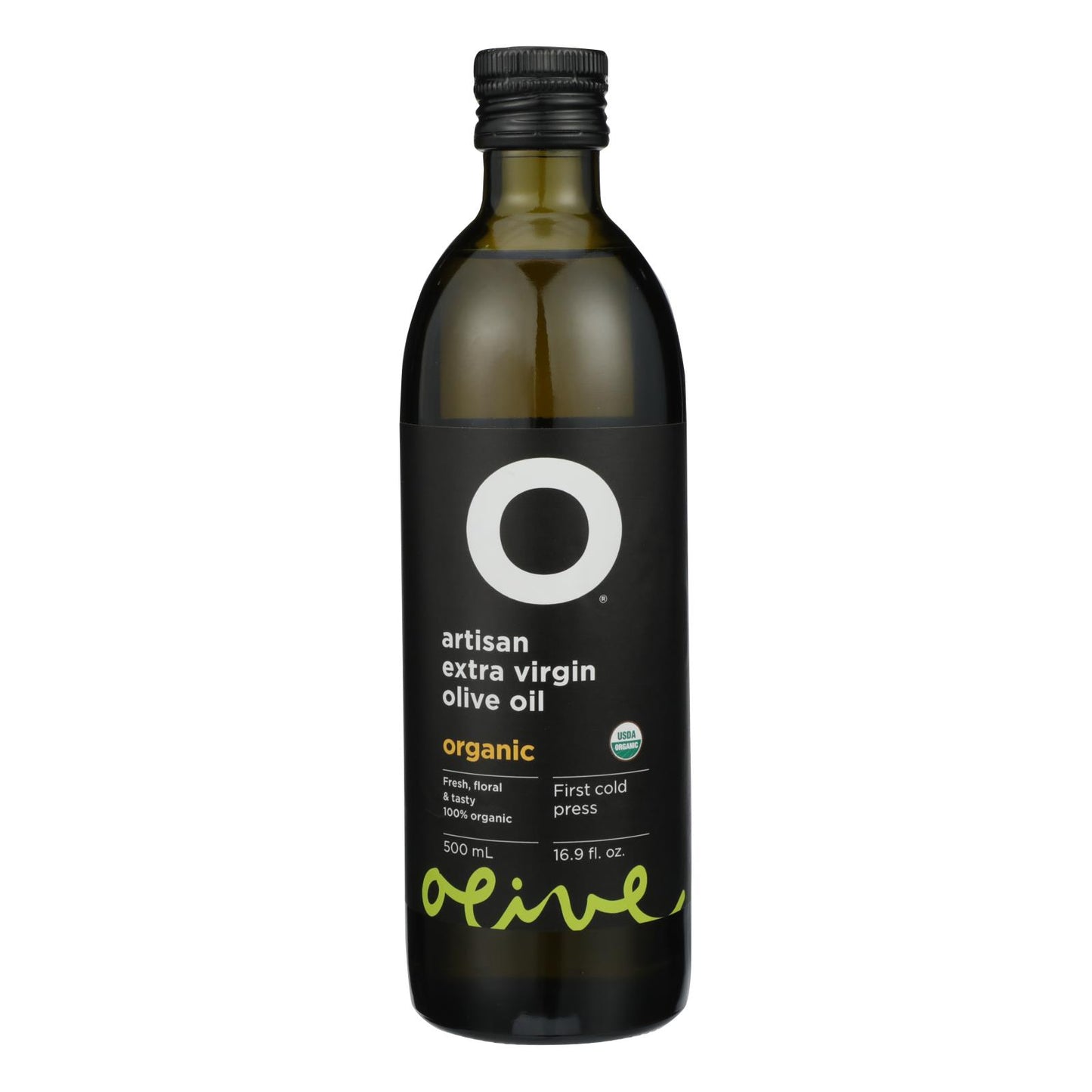 O Olive Oil - 100% Organic Extra Virgin Olive Oil - Case Of 6 - 16.9 Fl Oz