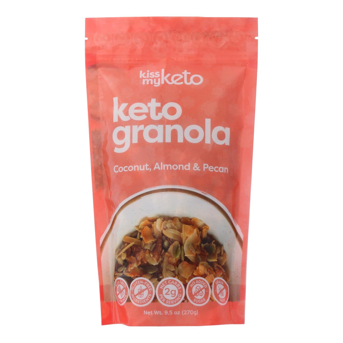 Kiss My Keto - Keto Gran Coconut Alm&pecan - Case Of 6-9.5 Oz