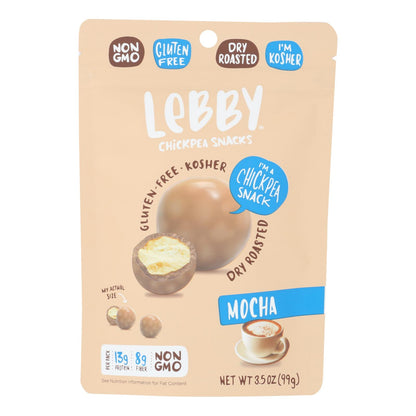 Lebby Snacks - Chickpea Snacks Mocha - Case Of 6 - 3.5 Oz