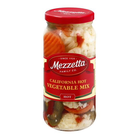 Mezzetta California Hot Mix Vegetables - Case Of 6 - 16 Oz.