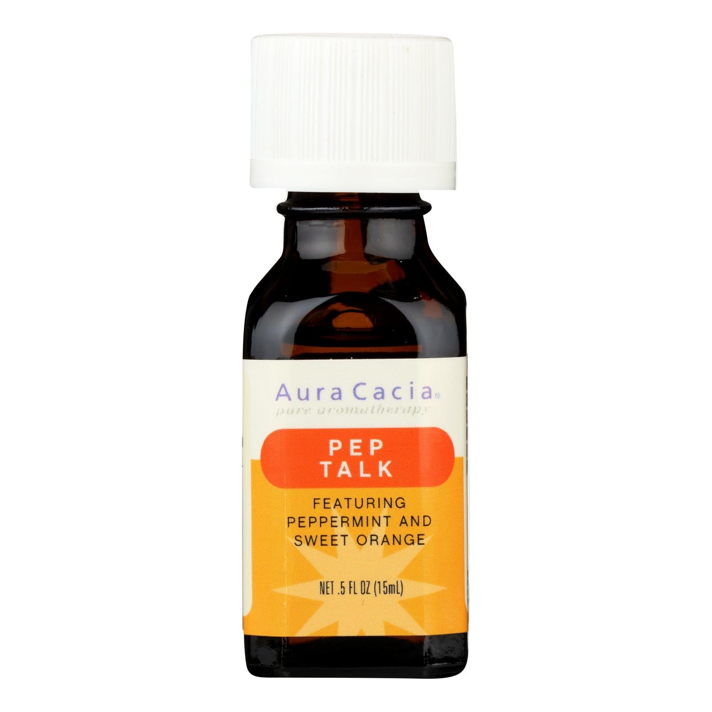 Aura Cacia - Essential Solutions Oil Pep Talk Peppermint And Sweet Orange - 0.5 Fl Oz