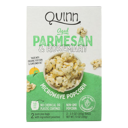 Quinn - Microwave Popcorn - Parmesan And Rosemary - Case Of 6 - 7 Oz.