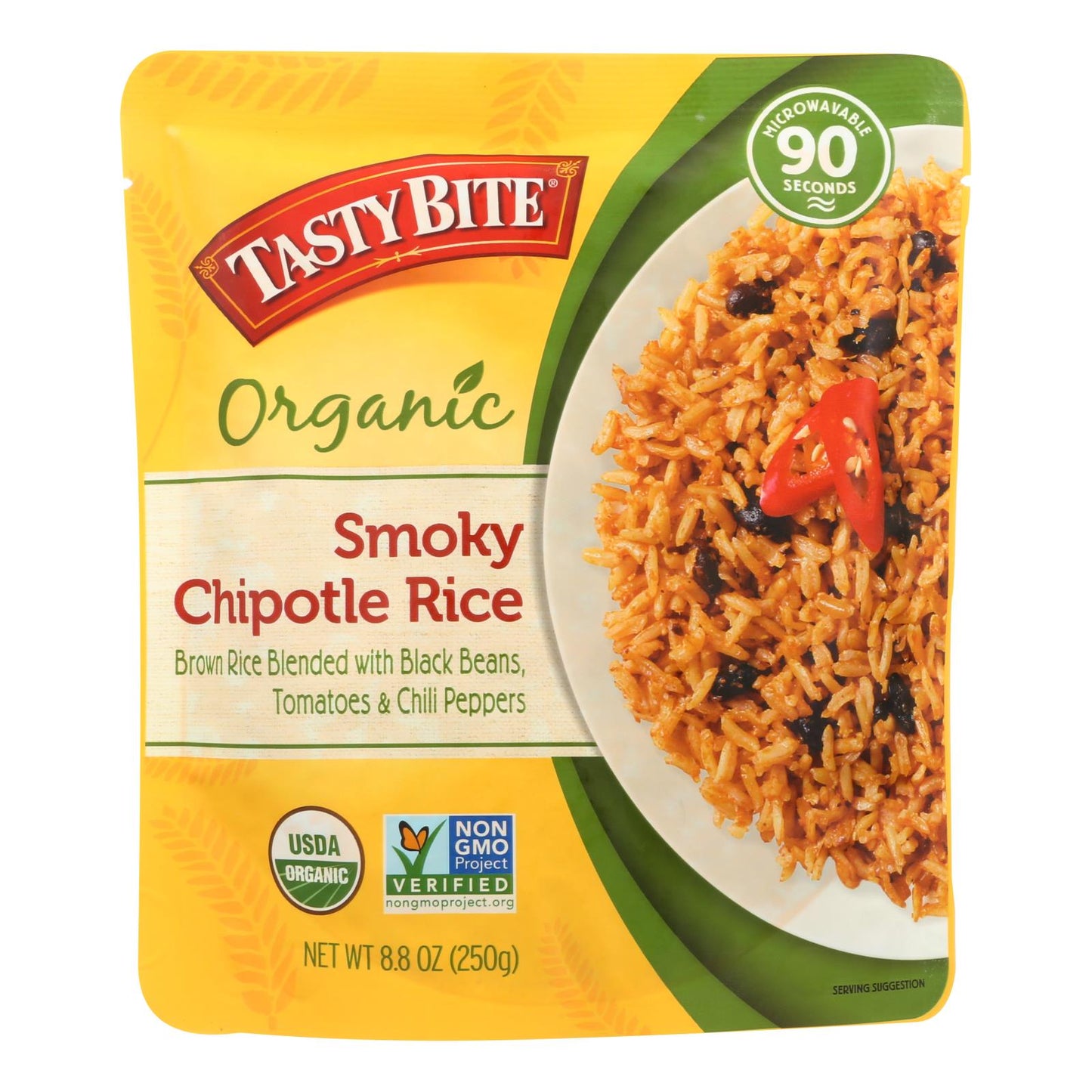 Tasty Bite - Rice Smoky Chipotle - Case Of 6 - 8.80 Oz