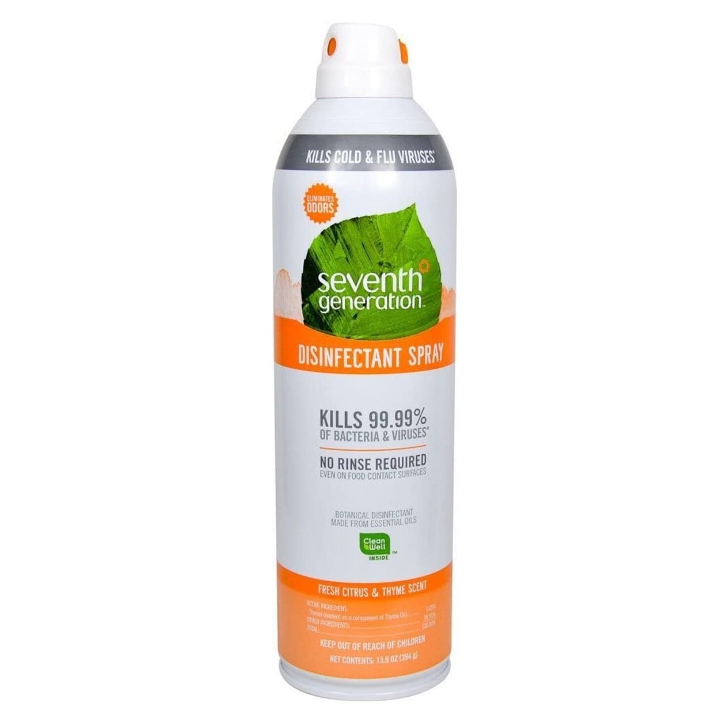 Seventh Generation Spray - Disinfectant - Fresh Citrus - Case Of 8 - 13.9 Oz
