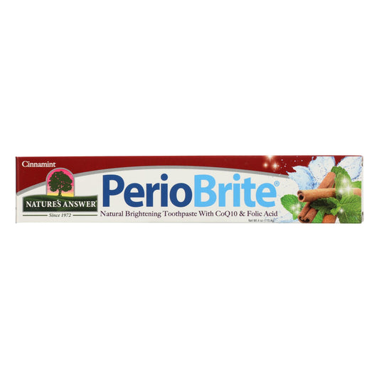 Nature's Answer - Periobrite Toothpaste - Cinnamon - 4 Oz