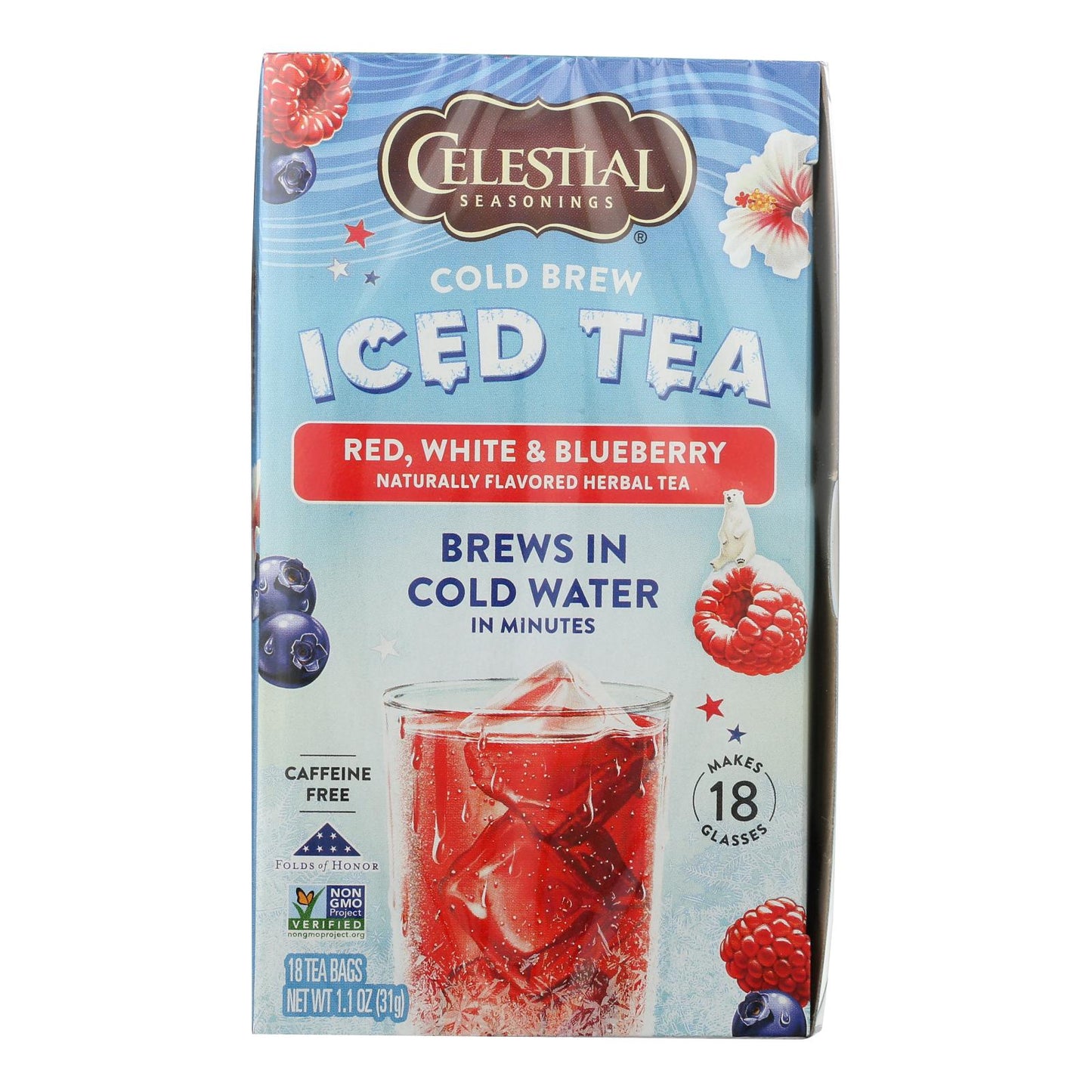 Celestial Seasonings - Ice Tea Cold Brw R W&b Cf - Case Of 6-18 Bag