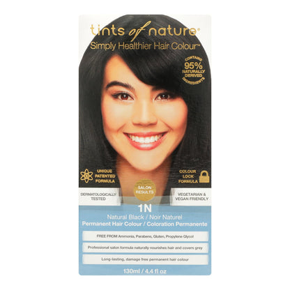 Tints Of Nature 1n Natural Black Hair Color  - 1 Each - 4.4 Fz
