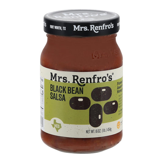 Mrs. Renfro's Black Bean Salsa - Black Bean - Case Of 6 - 16 Oz.