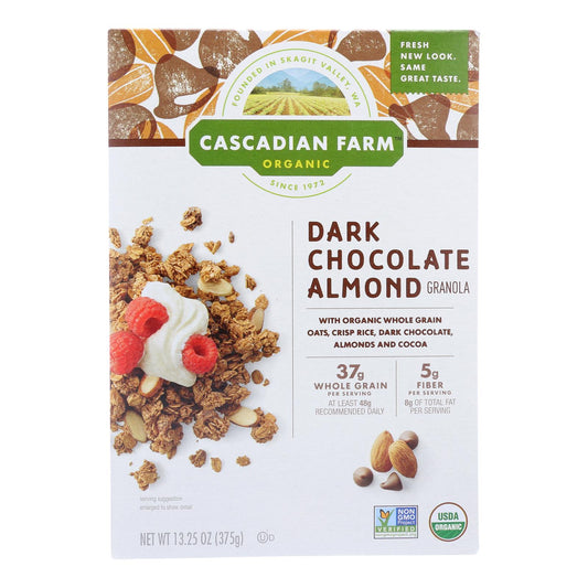 Cascadian Farm Granola - Organic - Dark Chocolate Almond - 13.25 Oz - Case Of 6