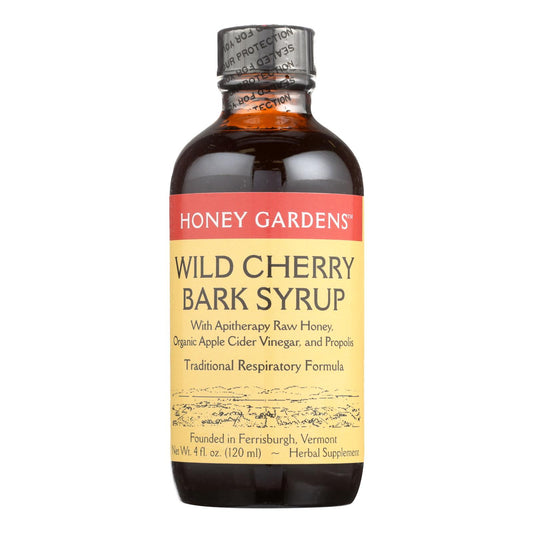 Honey Gardens Wild Cherry Bark Honey Syrup  - 1 Each - 4 Fz