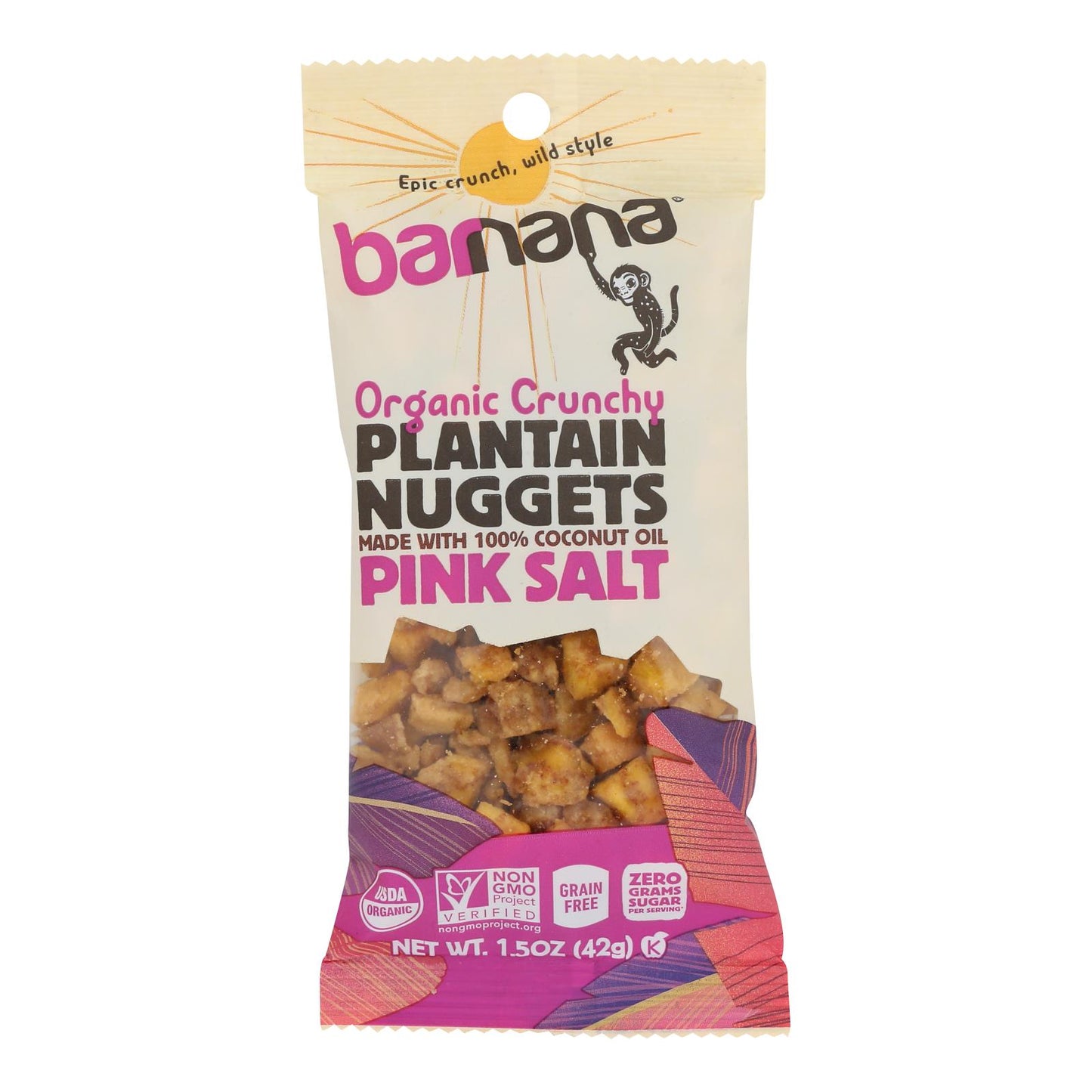 Barnana - Plantain Nug Pink Salt - Case Of 12-1.5 Oz